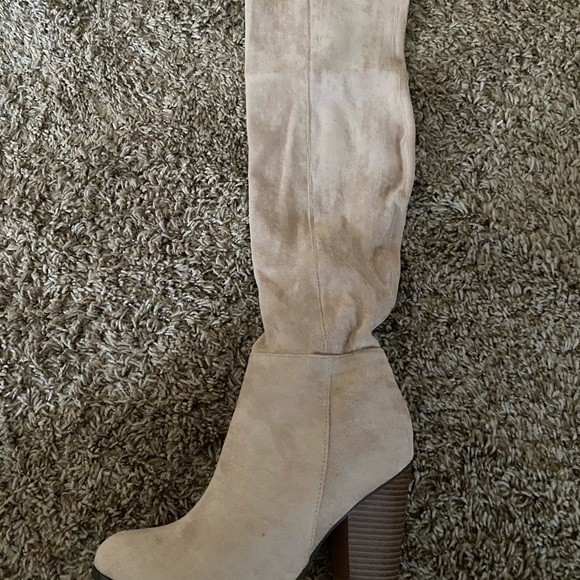 Nude Thigh High Boots - Picture 2 of 6